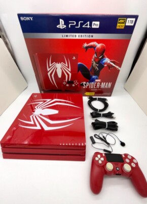 Sony PlayStation 4 PS4 Pro 1TB Marvel Spider-Man Limited Edition