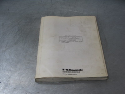 Kawasaki Factory Service Manual 1998 98 ZX900 ZX9R NINJA ZX-9R OEM