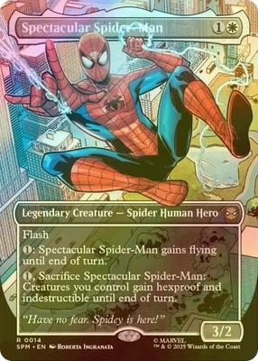 MTG FOIL Spectacular Spider-Man Full Art English SPM Near Mint | eBay
