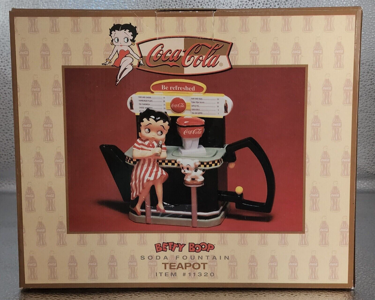 COCA COLA BETTY BOOP SODA FOUNTAIN TEAPOT | eBay