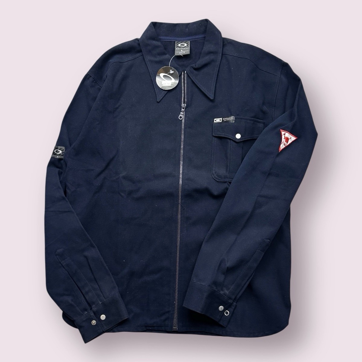 Vintage Men's Oakley Software Full Zip Detroit Work Jacket 90s