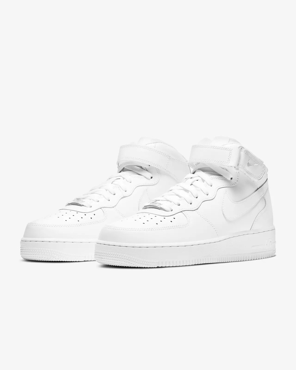 Nike Air Force One 1 Mid Top White Men/Women/Grade School