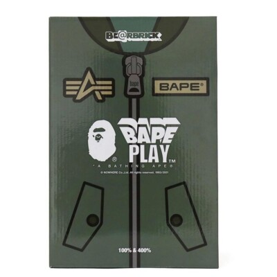 BE@RBRICK BAPE (R) × ALPHA 100％ & 400％ New | eBay