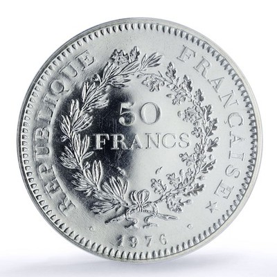 France 50 francs Hercules Gad-882 F-427 KM-941 MS 67 PCGS silver