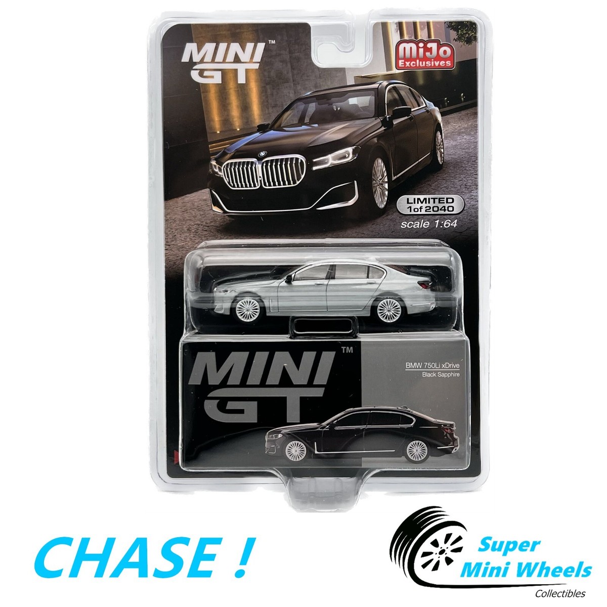 CHASE ! Mini GT 1:64 BMW 750Li xDrive Black Sapphire #436 | eBay