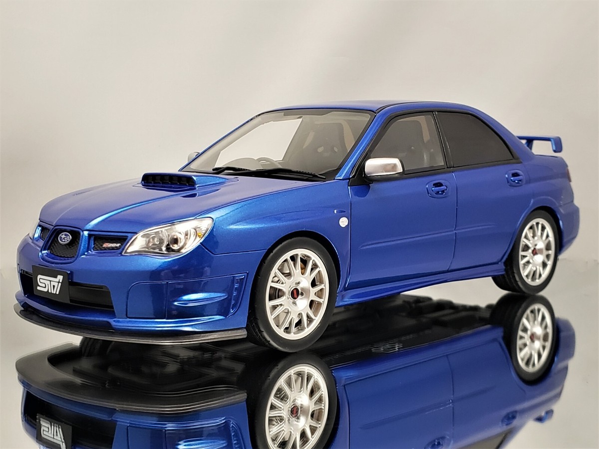 Otto Mobile Subaru Impreza WRX STi S204 2006 Blue Mica Resin Model