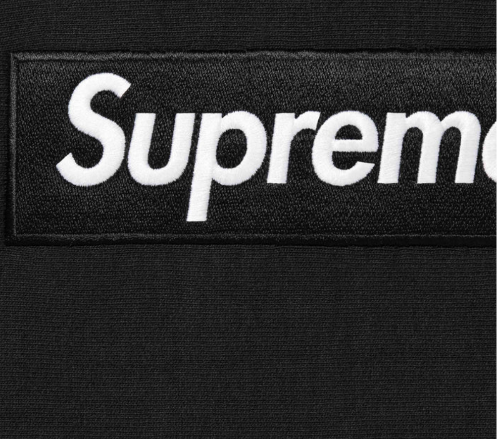 Supreme box logo hooded sweatshirt - black f/w23 | eBay