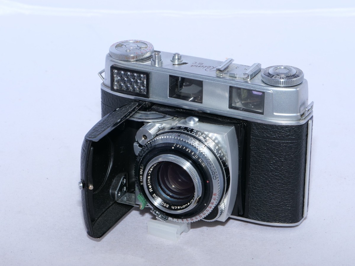 Kodak Retina IIIC (BIG C) 35mm rangefinder camera. Xenon 50mm f2