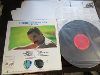 Freddie Mercury Mr. Bad Guy Japan Promo Vinyl LP w Poster Press