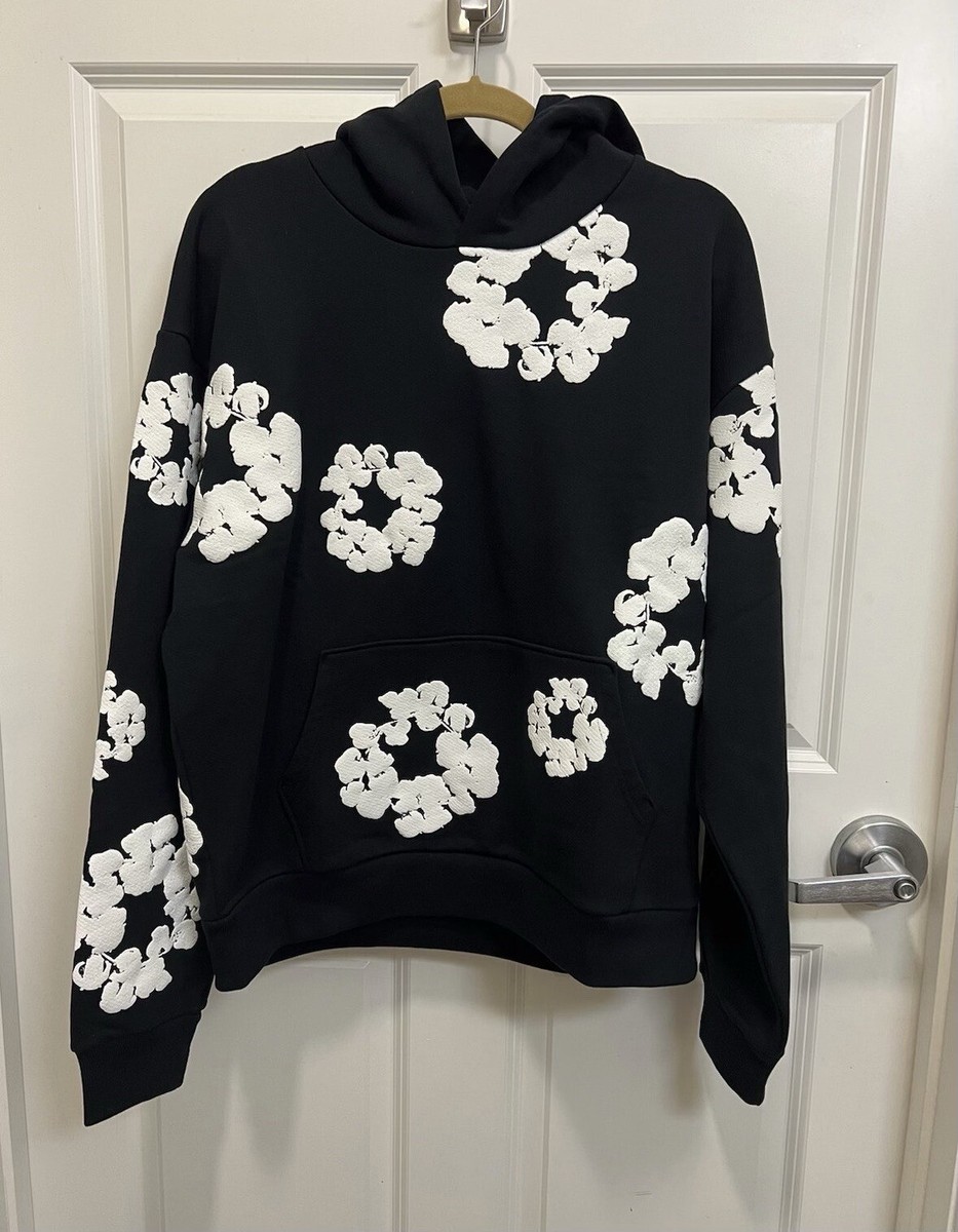 Denim Tears The Cotton Wreath Hooded Sweatshirt Black (small