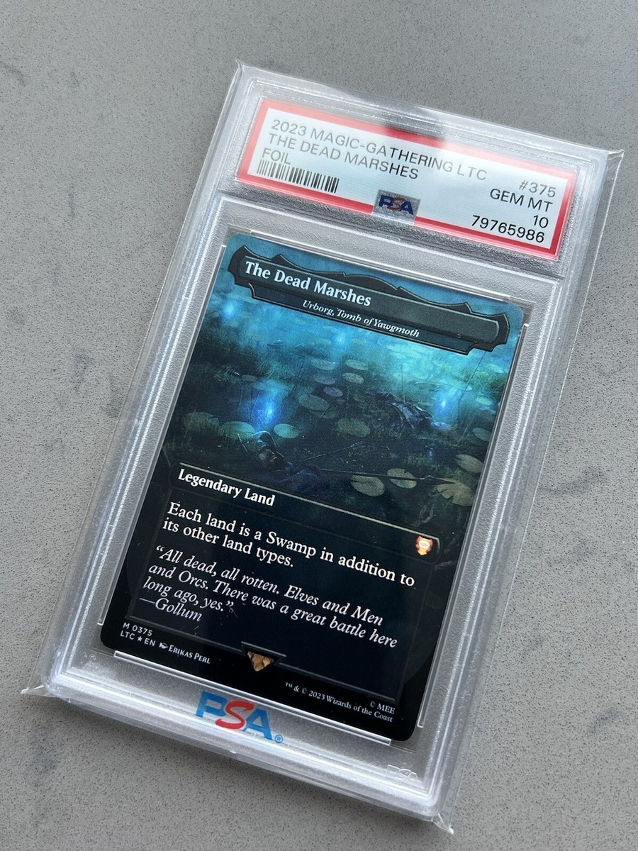 PSA 10 ~ The Dead Marshes Urborg, Tomb Of Yawgmoth M 0375 Lord of