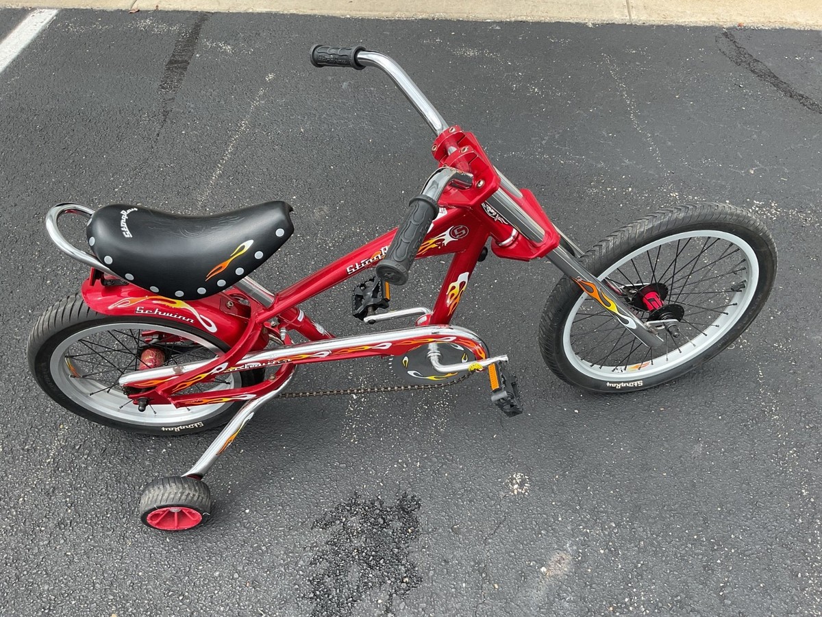 Schwinn StingRay Red Chopper Low Rider Bicycle with Flames