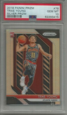 Trae Young 18/19 Panini Prizm Silver Prizm Rookie #78 PSA 10 | eBay