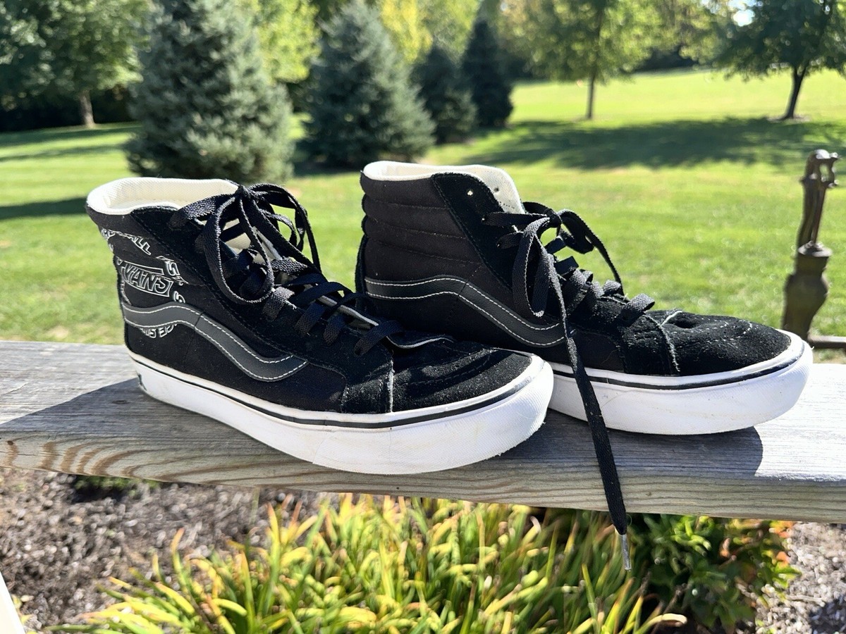 Vans Sk8-Hi Sixty Six Shoes ComfyCush High Top Black Distort Skate