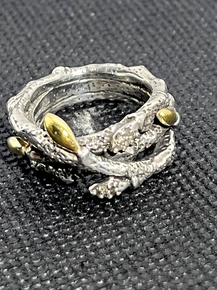 スティーブンデュエック 美しい大粒 煙水晶のヴィンテージリング