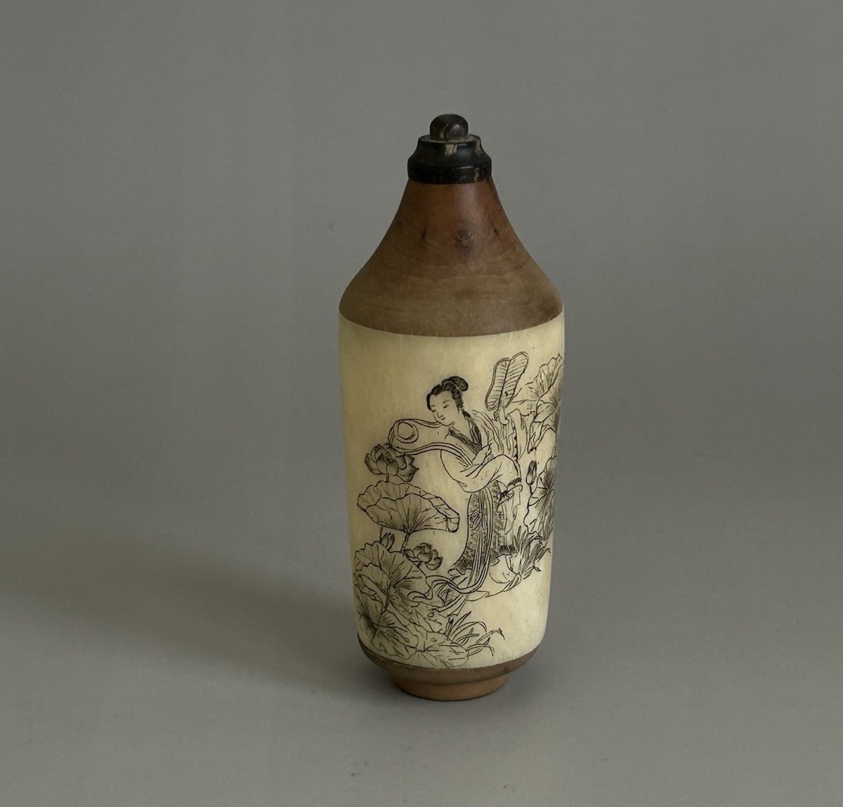 鼻煙壺 象牙風 古美術 骨董 アンティーク 中国 嗅ぎたばこ入れ 中国