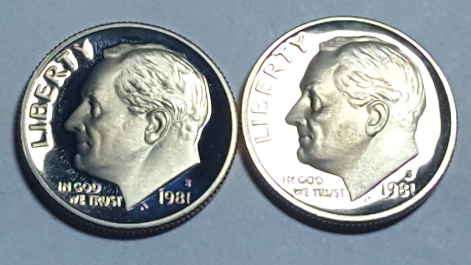 1981S PROOF Roosevelt Dime Type 1 Filled 