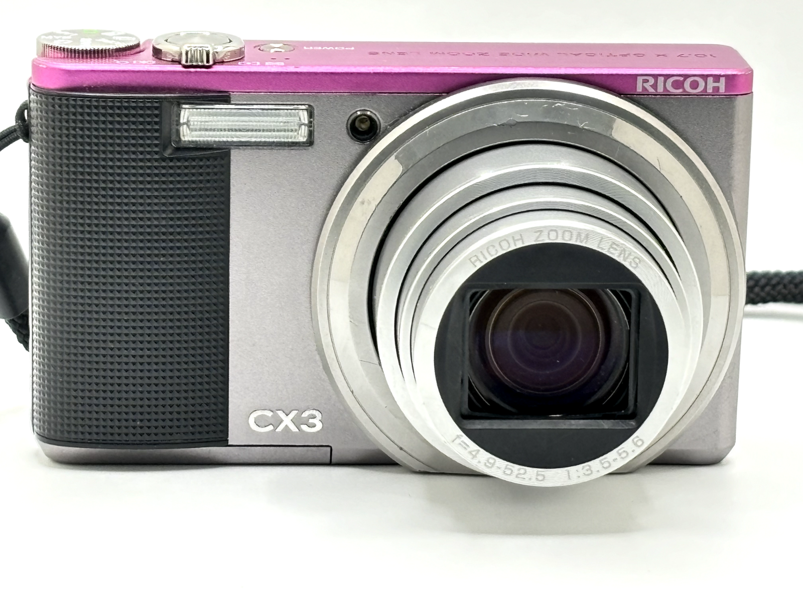 Ricoh CX3 10.0 MP 10.7x Zoom Compact Digital Camera two-tone Pink