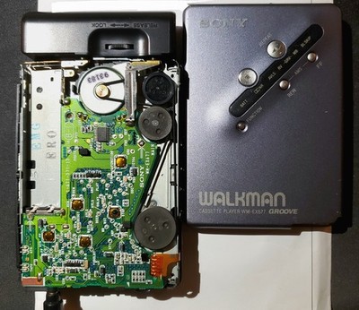 SONY WM-550C Cassette Player 1988 Walkman Black DolbyC For Parts