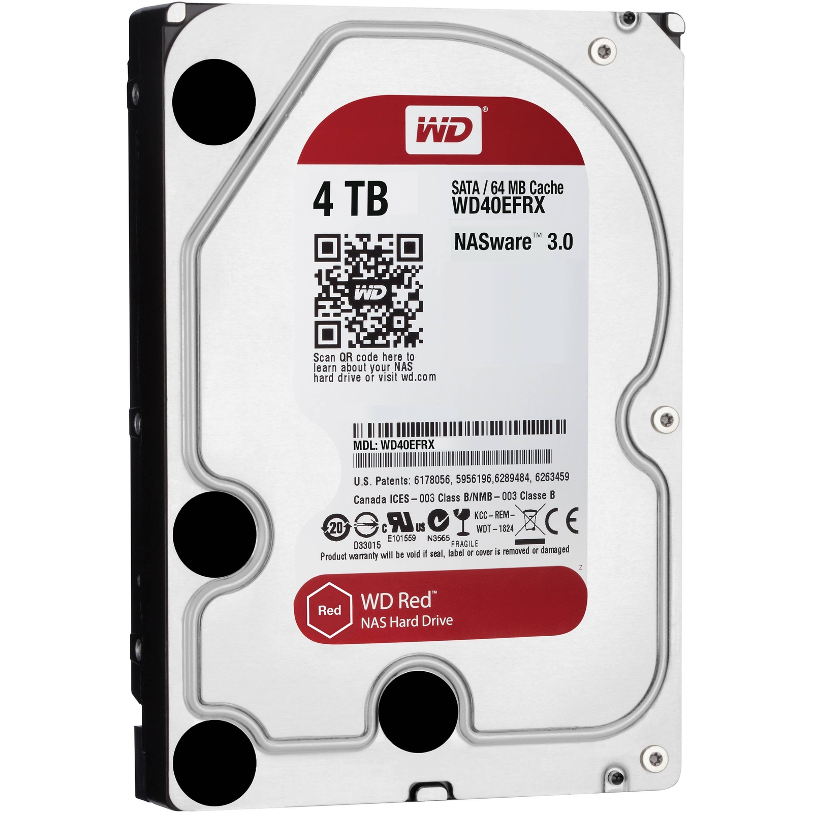 Western Digital RED NASware 3.0 WD40EFRX 4 TB SATA III 3.5 in NAS