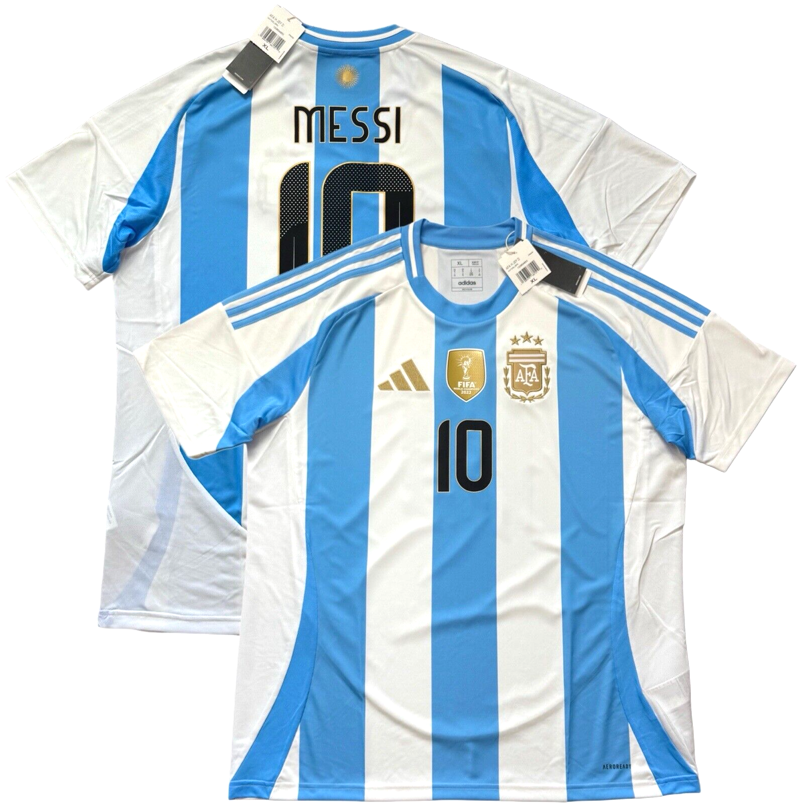 2024/25 Argentina Home Jersey #10 Messi XL Adidas Copa America