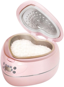 前代未聞の炊飯器、かつてないほどガーリー！ ハート好き、ピンク好き