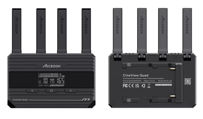 ワイヤレス映像転送システムAccsoon CineView Quadで映像制作の効率化