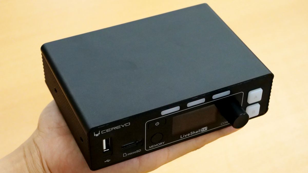 2画面切り替え＆フルHD・3ch同時配信が可能な手のひらサイズのライブ