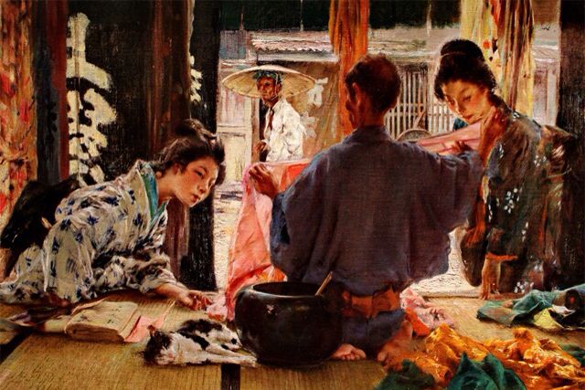 米国人画家ロバート・フレデリック・ブルーム(1857-1903)の描いた明治