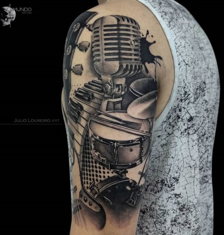 TATTOO ART - アート・デザイン・音楽 美しい音楽タトゥーのデザイン