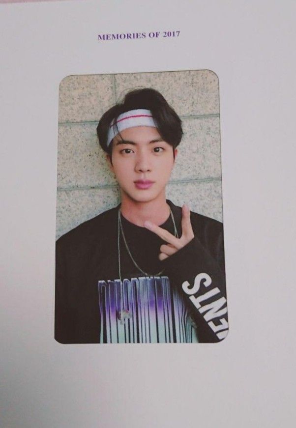 BTS Memories 2017 Blu-ray Photocard Jin