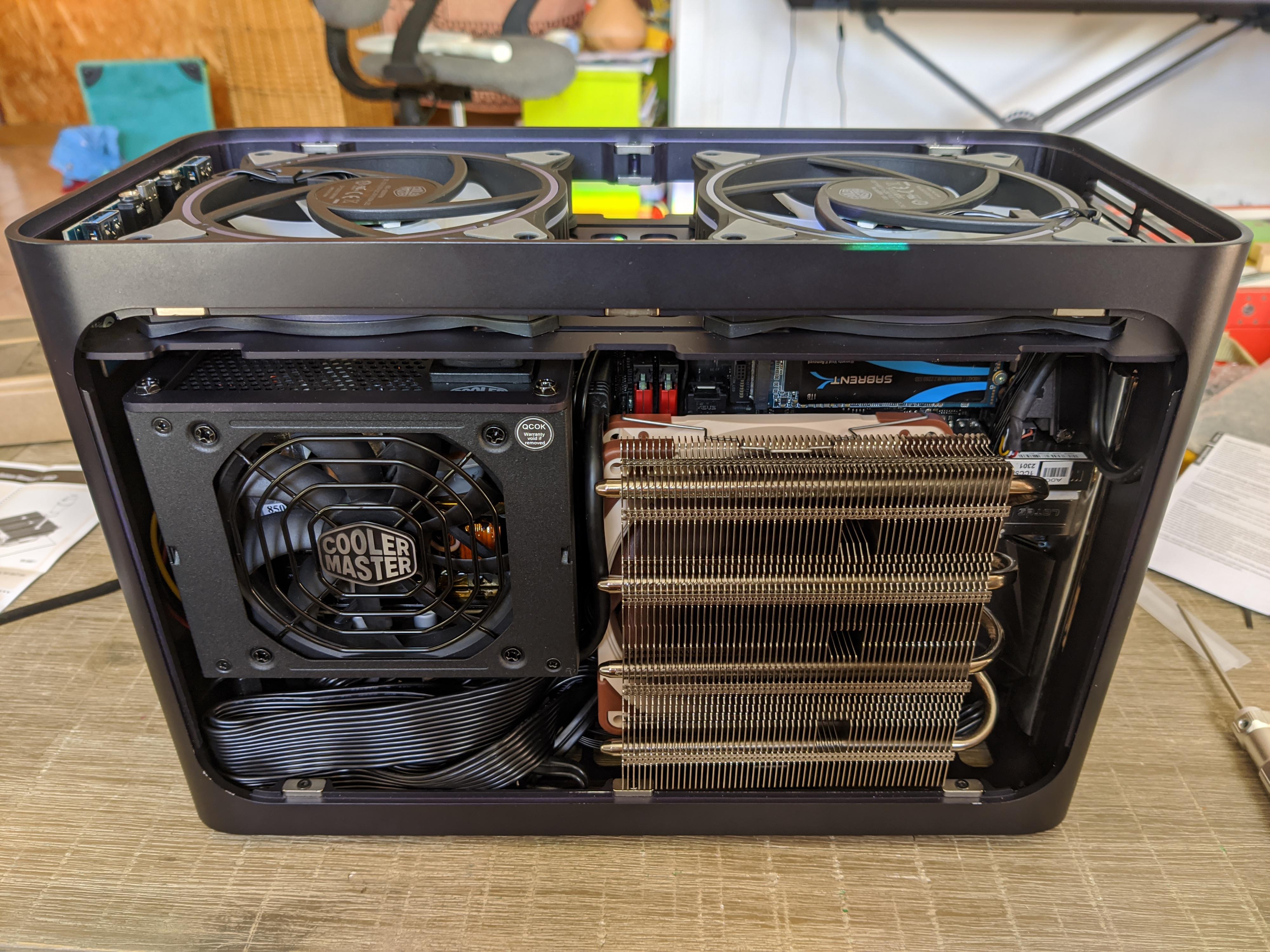 Black Iqunix ZX-1 air cooled mini ITX SFF build : r/sffpc