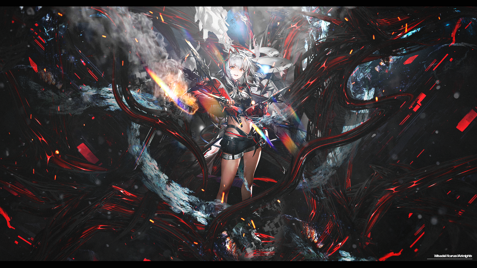 Liduke wisadel Art re edit by me with photoshop : r/arknights