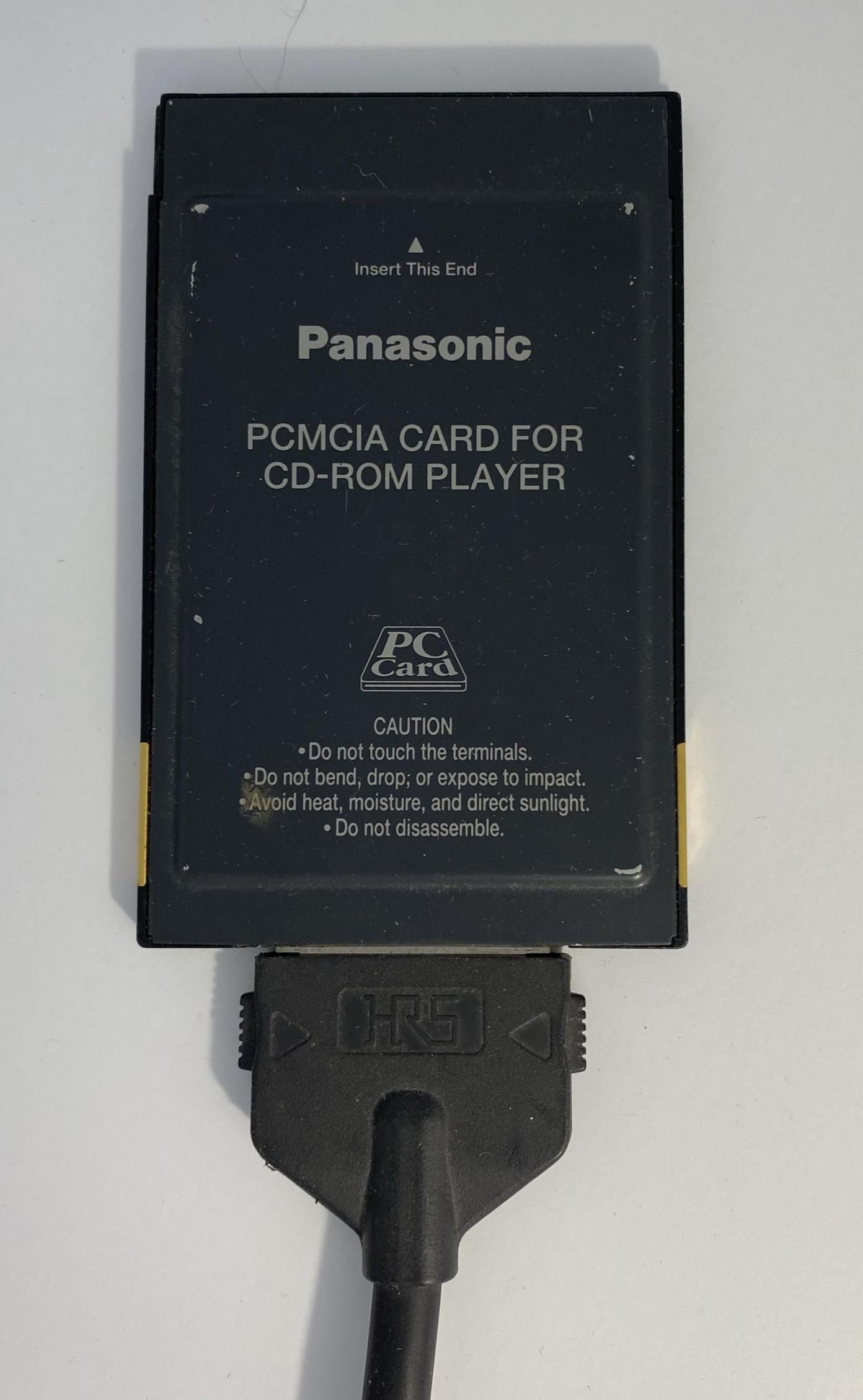 Panasonic PCMCIA CD-ROM drive from 1995. I used this a lot when I