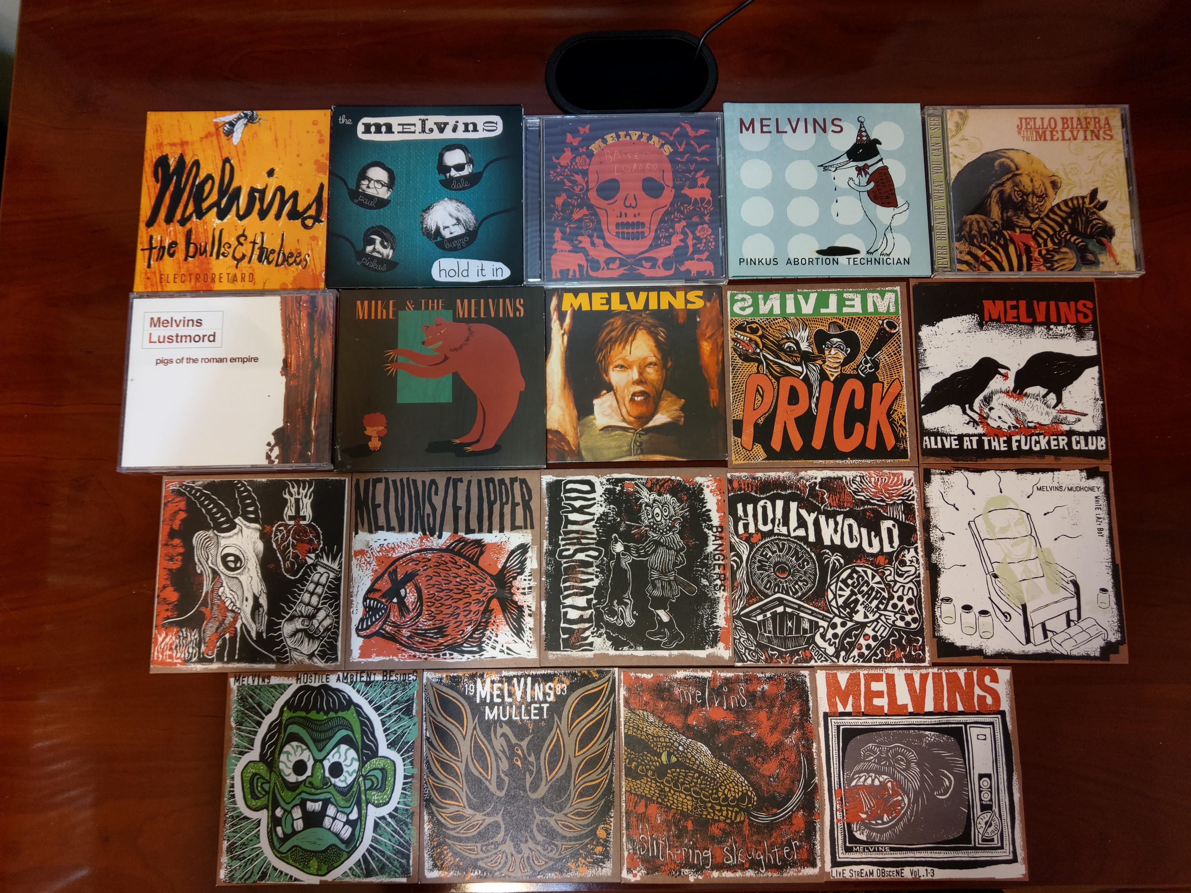 My Melvins collection. Still missing quite a few odds and ends and