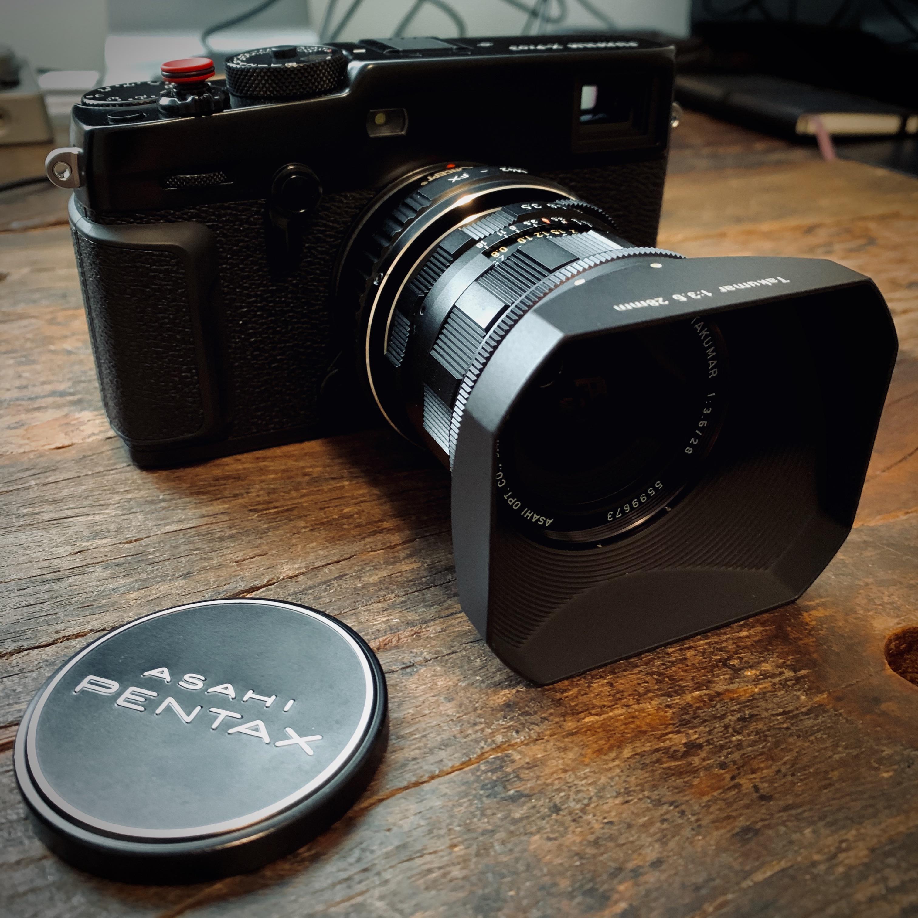 My new X-Pro3 with a mint 1976 Pentax Asahi Super-Takumar 28mm F3