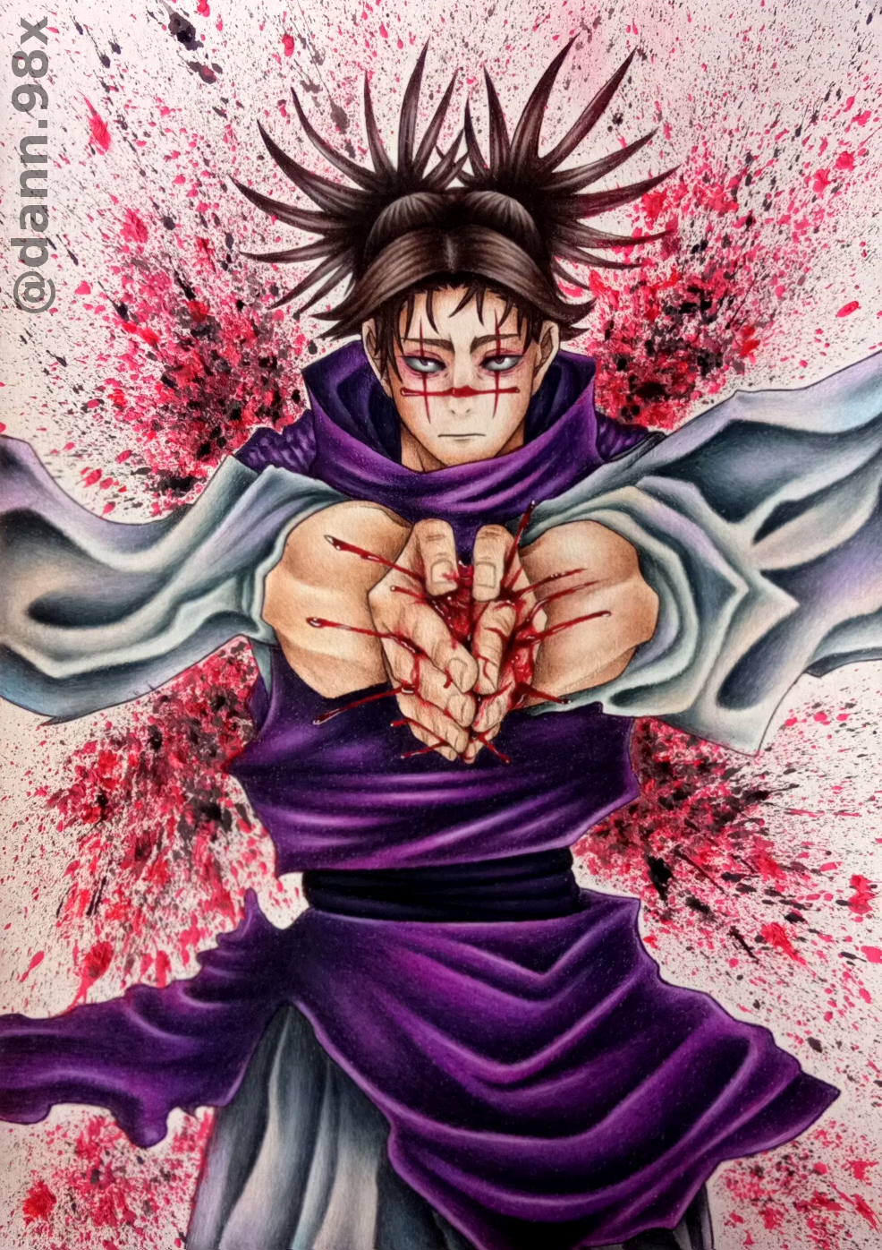 脹相 (漫画のパネルを基にしたイラスト) ig: dann.98x : r/JuJutsuKaisen