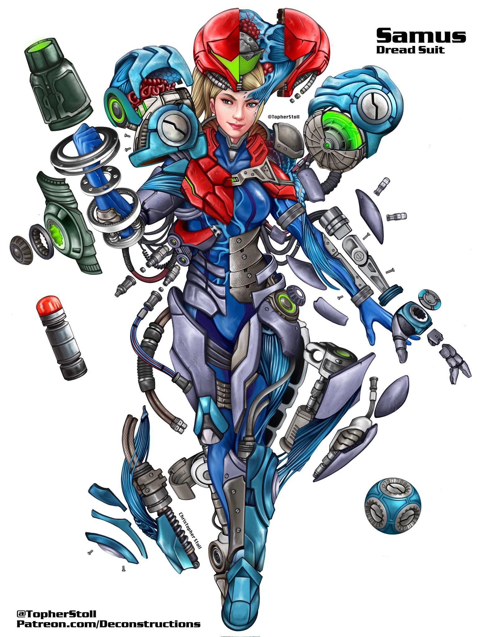ドレッドスーツサムス - デコンストラクション。(作：@TopherStoll