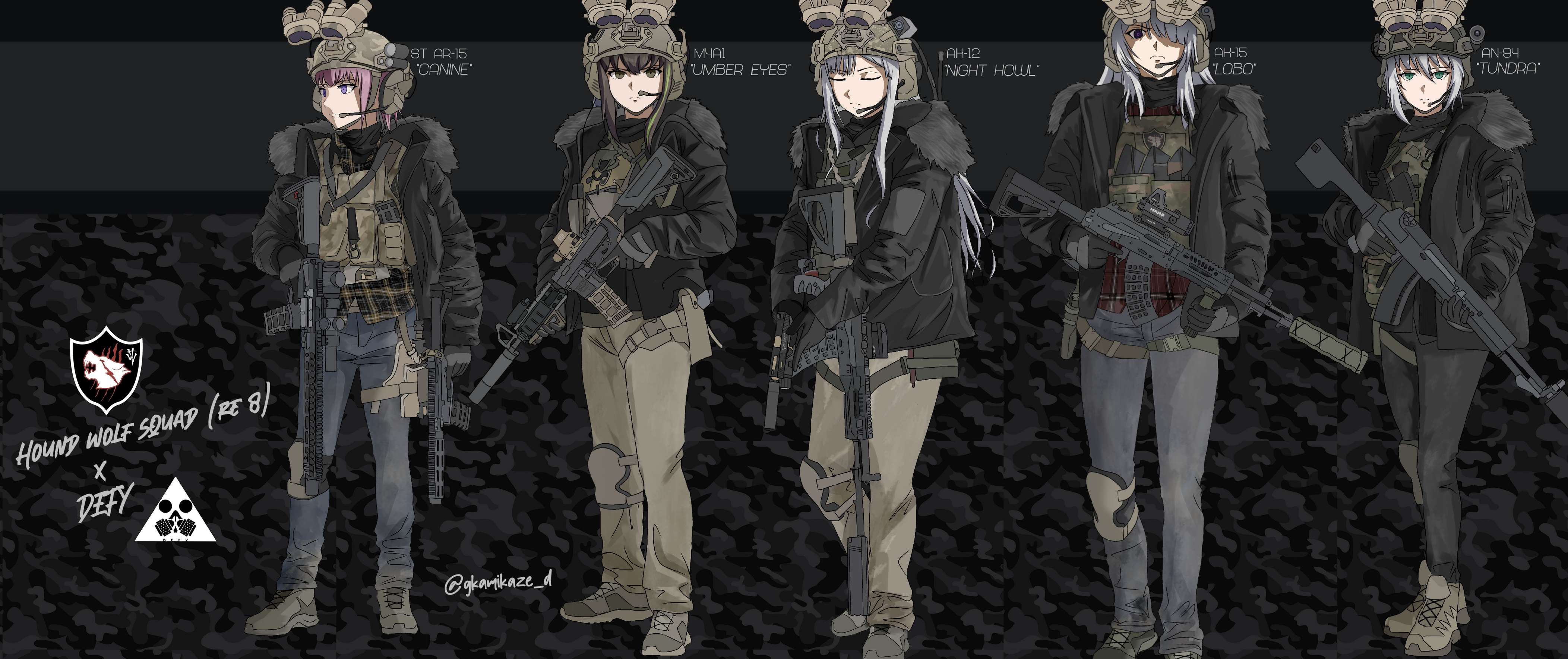 OC] ハウンドウルフ隊 (バイオハザード ヴィレッジ) : r/girlsfrontline