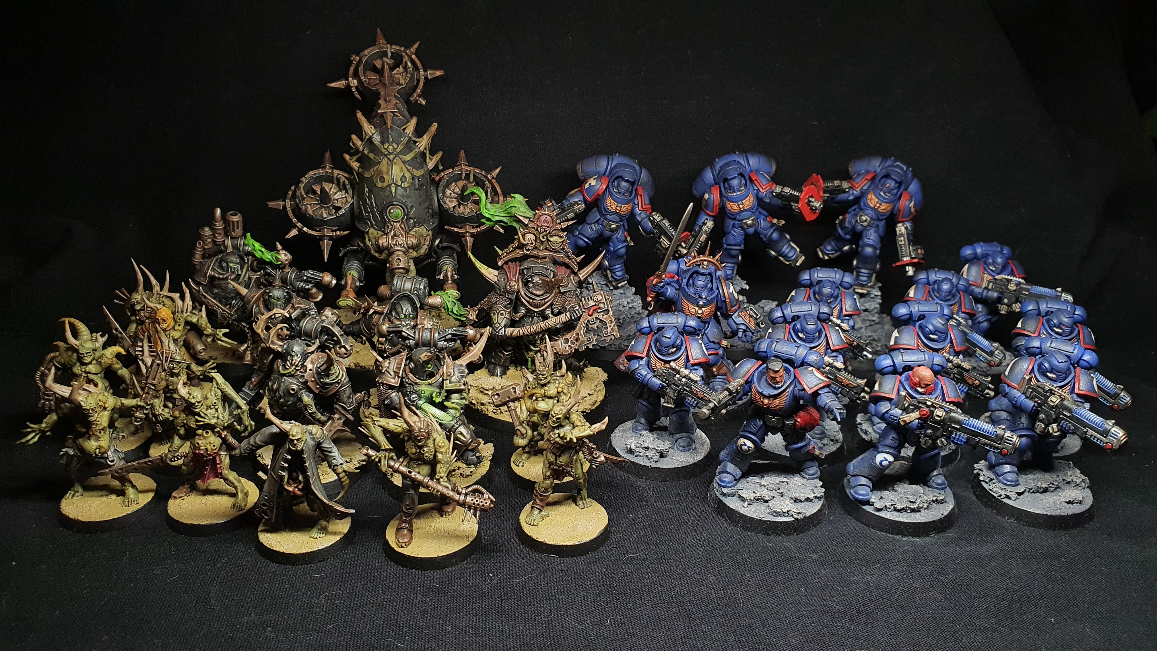 完全に塗装されたノウ・ノー・フィアーのボックスセット : r/Warhammer40k