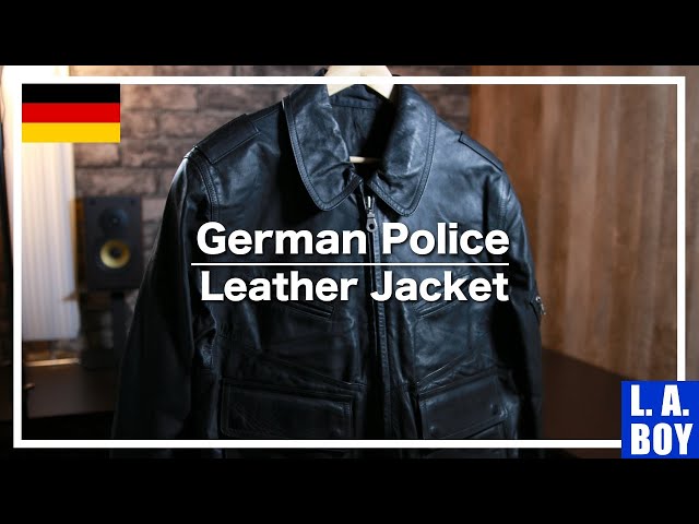 希少本革！】ドイツ警察レザージャケットが熱い！POLIZEIリフレクター