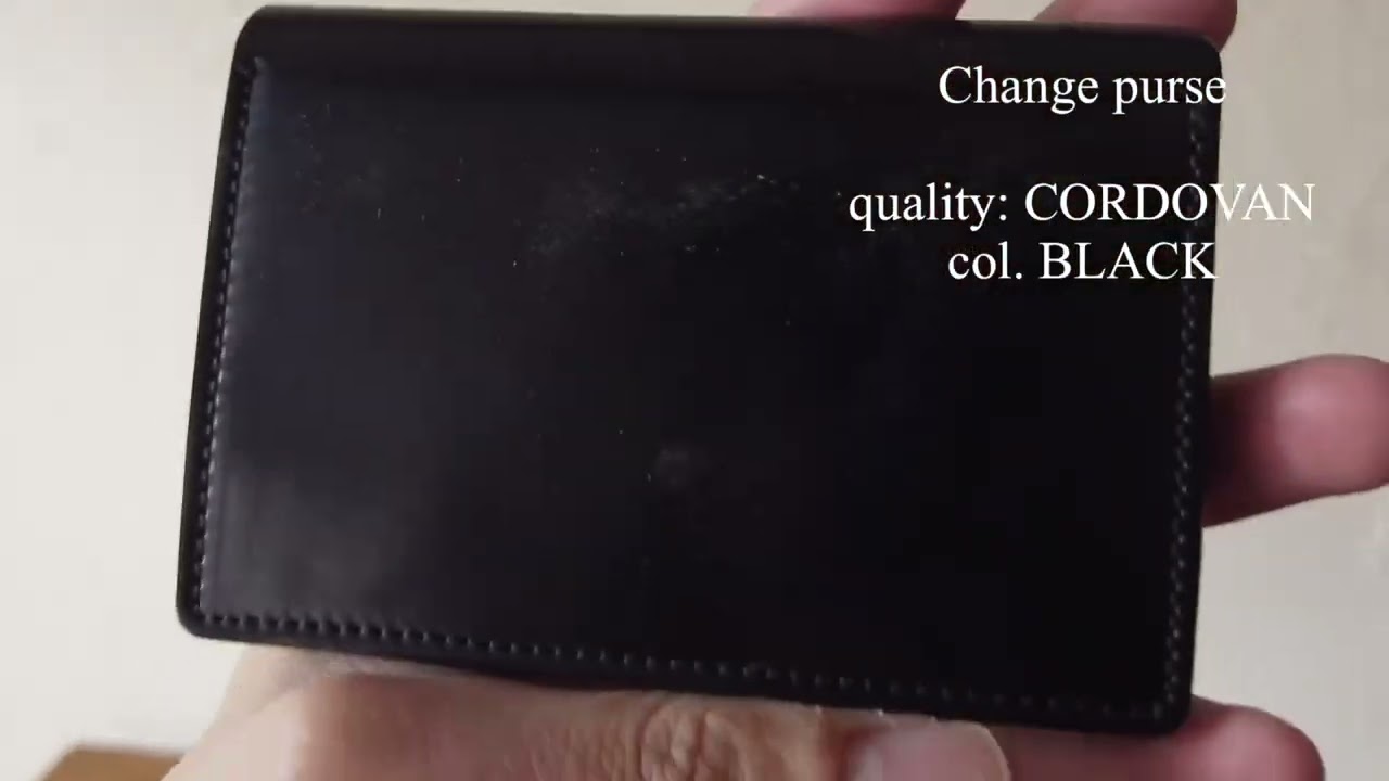 forme フォルメ】Change purse フラットホック Cordovan Black