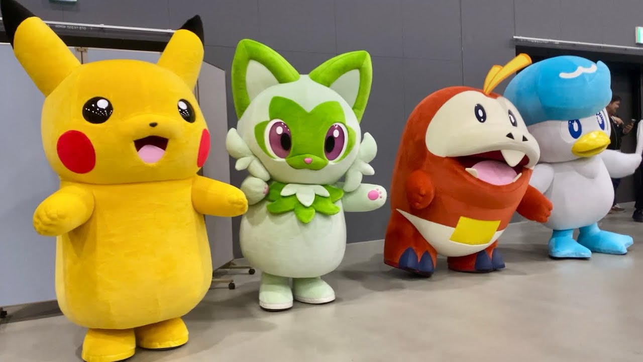 ピカチュウ 、ニャオハ、ホゲータ、クワッス集合。 【Pokémon