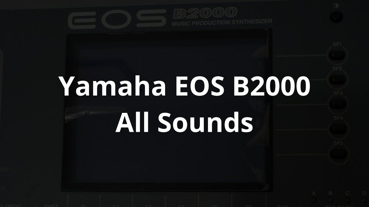 Yamaha EOS BX - All Sounds - YouTube