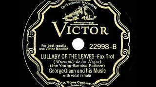 無料楽譜】Lullaby Of The Leaves（）／Pelkere B.【JAZZ】