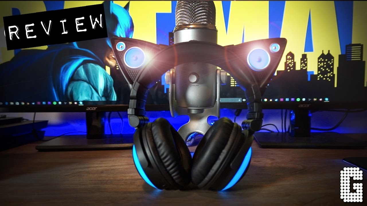 Cat Ear Headphones With Speakers by Axent Wear REVIEW! - YouTube
