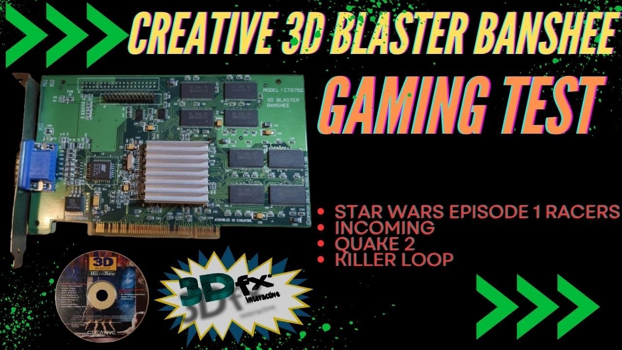 CREATIVE 3D Blaster (3Dfx BANSHEE PCI) Gaming Test - STAR WARS EP1