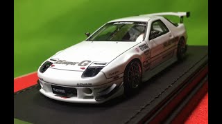 ignition model 1/43 Mazda RX-7 (FC3S) RE Amemiya White - YouTube