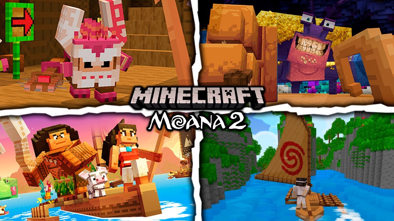 マインクラフト x モアナと伝説の海2 DLC』公式トレーラー - YouTube