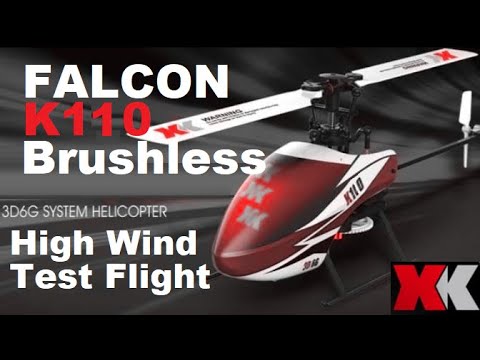 XK Falcon K110 BRUSHLESS RC Mini 3D Electric Helicopter Full